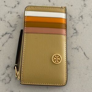 Tory Burch Zip Top Card Case